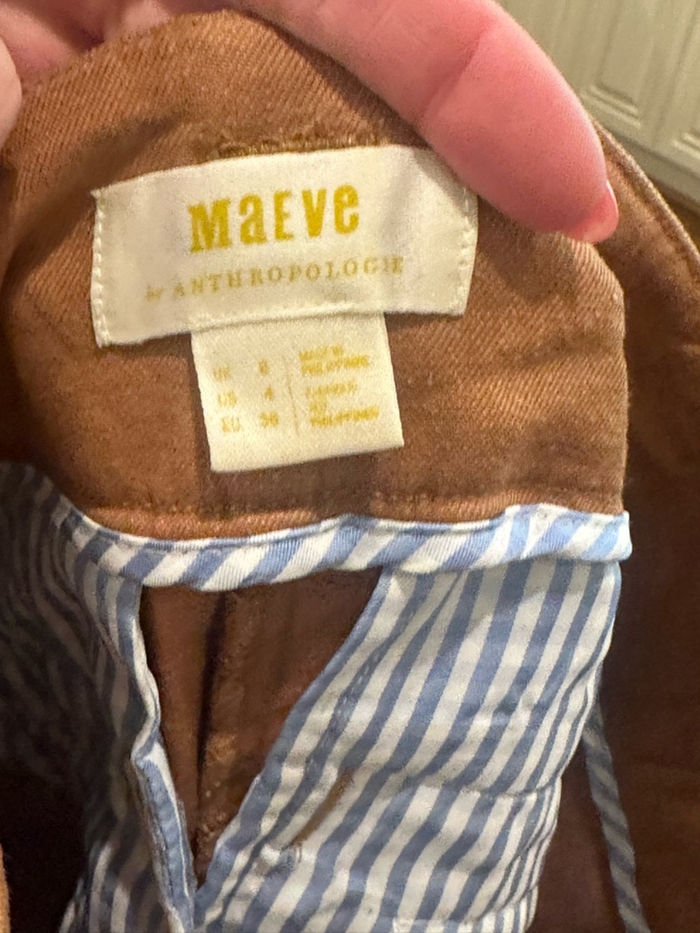 Maeve by Anthropology Tan Boot Cut Pants Size 4‎ - Picture 3 of 3